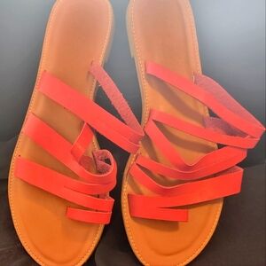 Red Strap Sandal Size 40